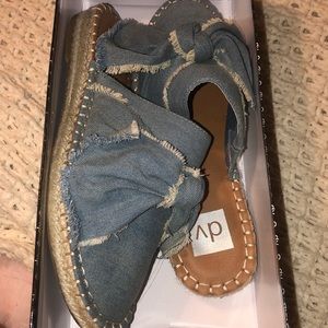 Denim dolce vita slip ons